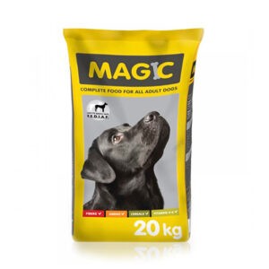 מזון לכלבים מג'יק בוגר על בסיס תירס וחיטה 20 ק"ג-0