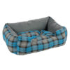 מיטה לכלב פטס-פרוג'קט מידה xl צבע כחול רבועים-0