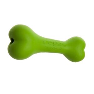 צעצוע לכלב רוגז עצם גומי קטנה צבע ירוק ליים-0