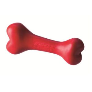 צעצוע לכלב רוגז עצם גומי בינונית צבע אדום-0
