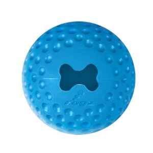 צעצוע לכלב רוגז כדור גומי לעיסה גדול צבע כחול-0