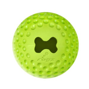 צעצוע לכלב רוגז כדור גומי לעיסה גדול צבע ירוק ליים-0
