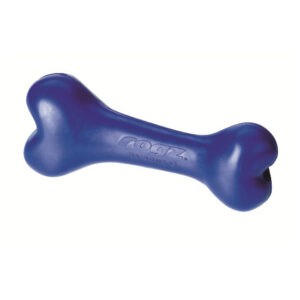צעצוע לכלב רוגז עצם גומי קטנה צבע כחול-0