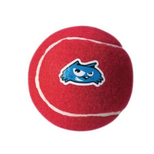 צעצוע לכלב רוגז כדור טניס קטן צבע אדום-0