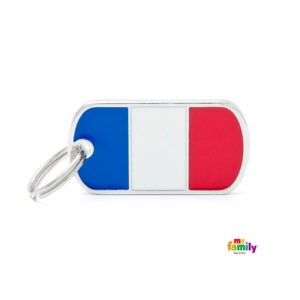 תג שם לכלב - דגל צרפת-0