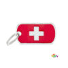 תג שם לכלב - דגל שווייץ-0