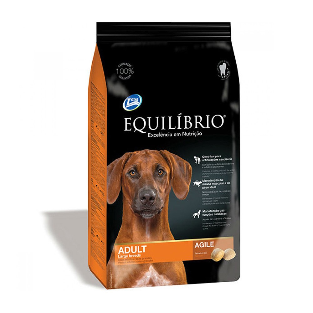 מזון לכלבים אקווליבריו אדולט לארג' 15 ק"ג-0