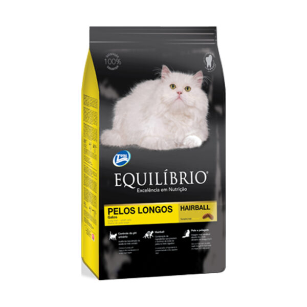 מזון לחתולים אקווליבריו פרווה ארוכה 7.5 ק"ג-0