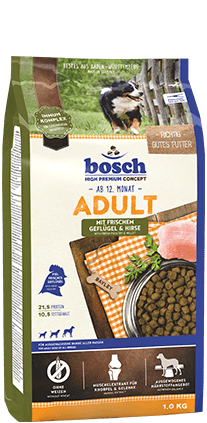 מזון לכלבים בוש אדולט עוף לכל הגזעים 15 ק"ג-0