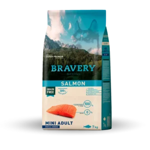 ברייברי סלמון לכלבים בוגרים מגזעים קטנים — 7 ק״ג
