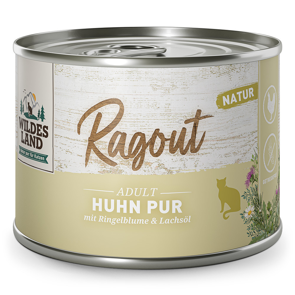 ווילדס לנד Ragout לחתולים בוגרים — עוף עם קלנדולה, 180 גרם