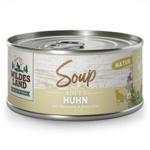 ווילדס לנד Soup לחתולים בוגרים — עוף, גזר ופטרוזיליה, 80 גרם