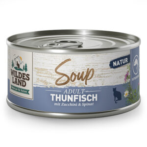 ווילדס לנד Soup לחתולים בוגרים — טונה, קישוא ותרד, 80 גרם